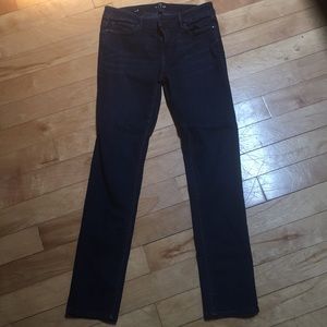 Slim cut jeans.